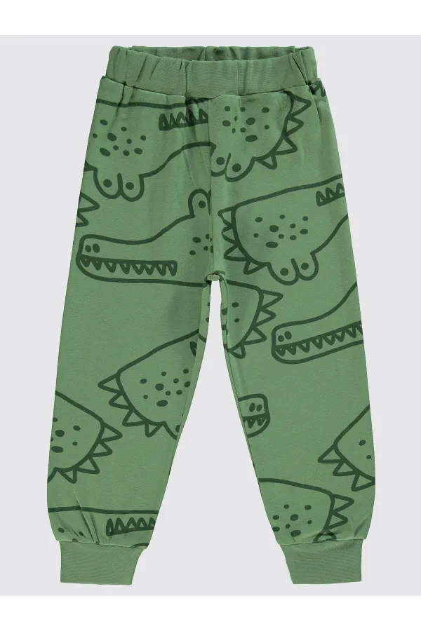 Bas de survêtement garçon 2-5 ans kaki clair - Lot