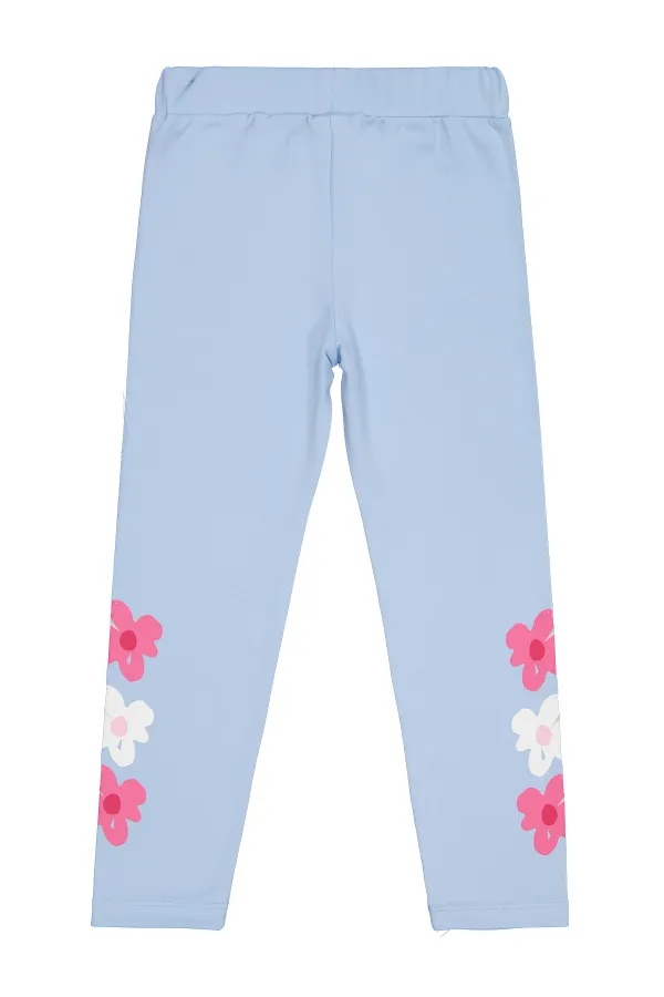 Collants bleus pour fille de 6 à 9 ans - Paquet