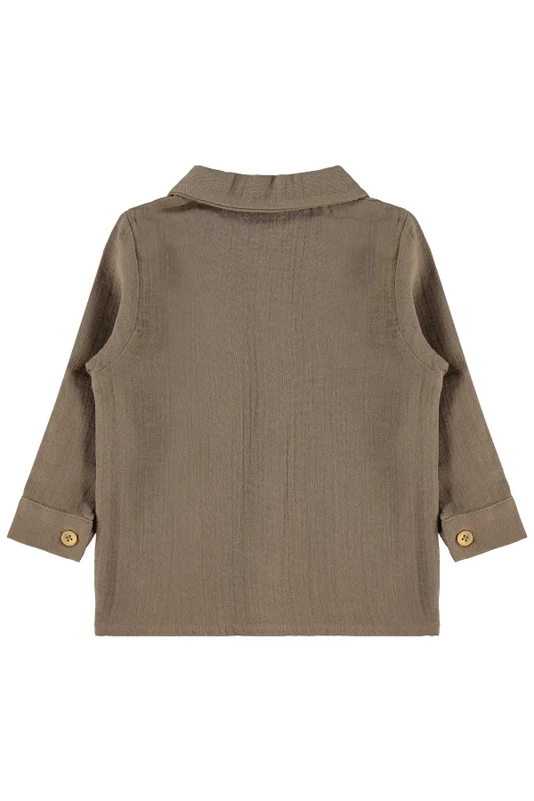 T-shirt bébé 0-24 mois marron foncé - Lot