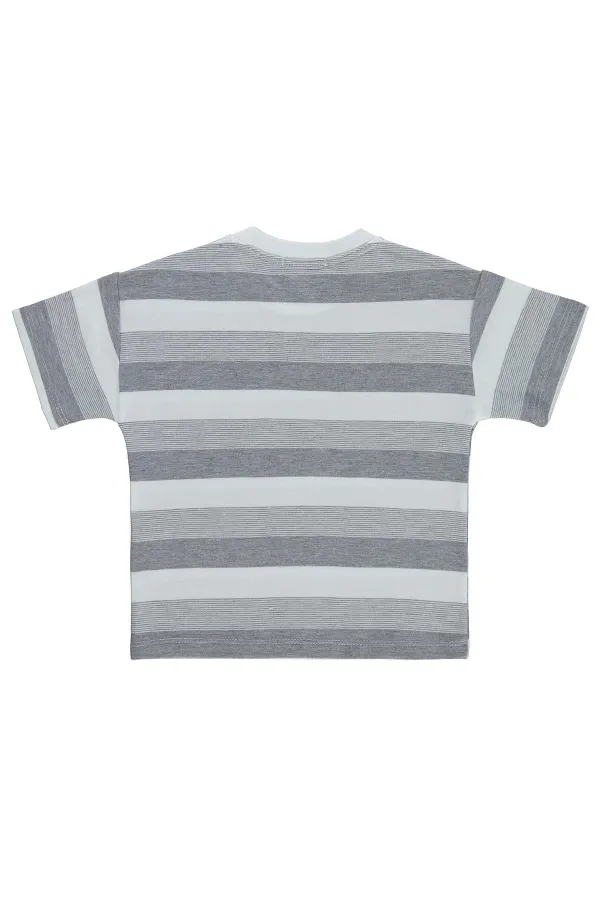Erkek Çocuk Tişört 2-5 Yaş Gri - Paket