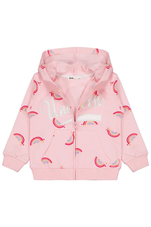 Kız Çocuk Hırka 2-5 Yaş Pembe - Paket