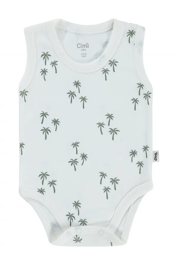 Bebek Çıtçıtlı Badi 0-24 Ay Ekru - Paket