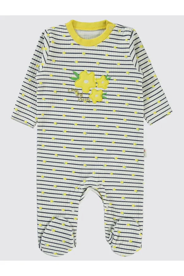 Grenouillères bébé 0-24 mois jaunes - Emballage