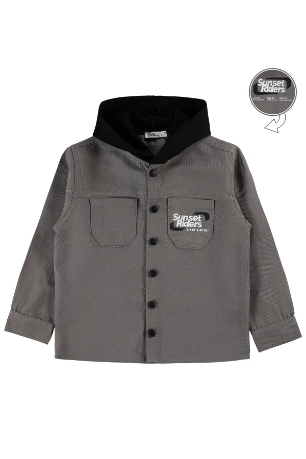 Boys' Shirt, Ages 6-9, Grey - Pack