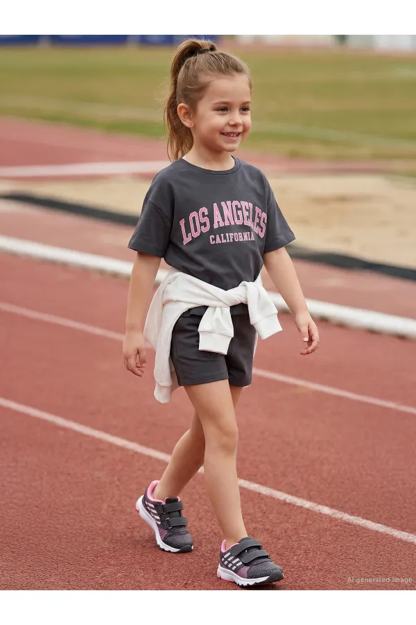 Girls' Team Set 2-5 Years Anthracite - Package Girls' Team Set 2-5 Years Anthracite - Package