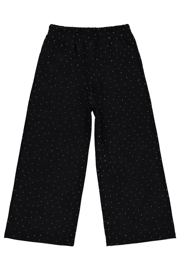 Kız Çocuk Pantolon 6-9 Yaş Siyah - Paket