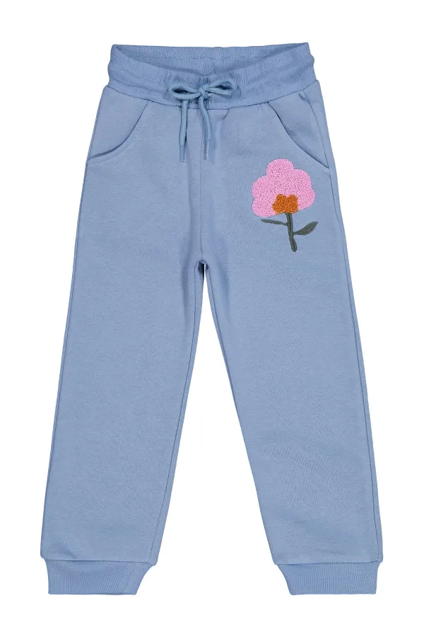 Girl's Tracksuit Bottoms 2-5 Years Blue - Pack