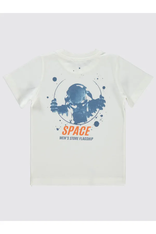 Boys T-Shirt 2-5 Years Old Ecru - Package