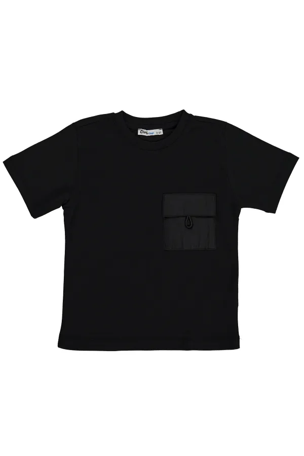 Erkek Çocuk Tişört 2-5 Yaş Siyah - Paket