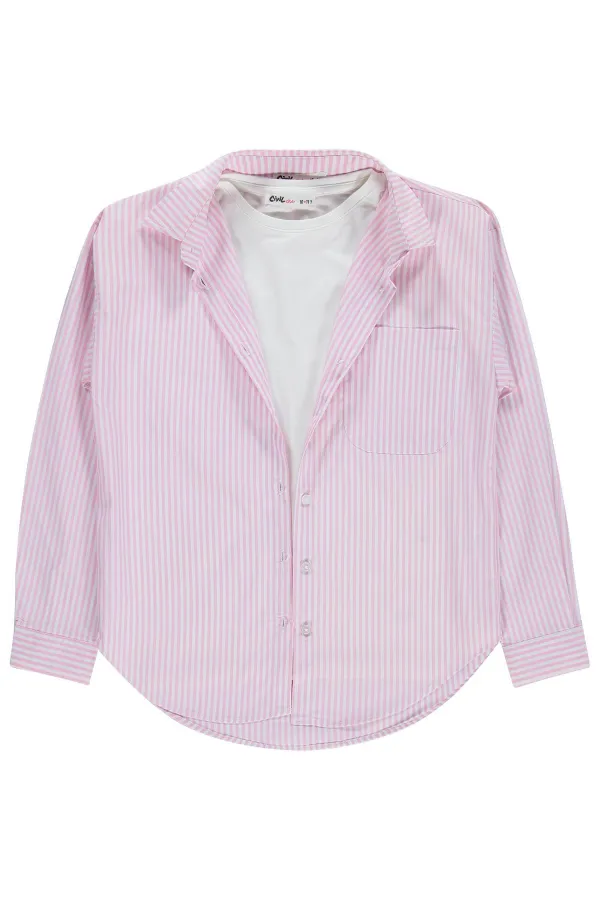 T-shirt rose pour fille, 10-13 ans - Lot