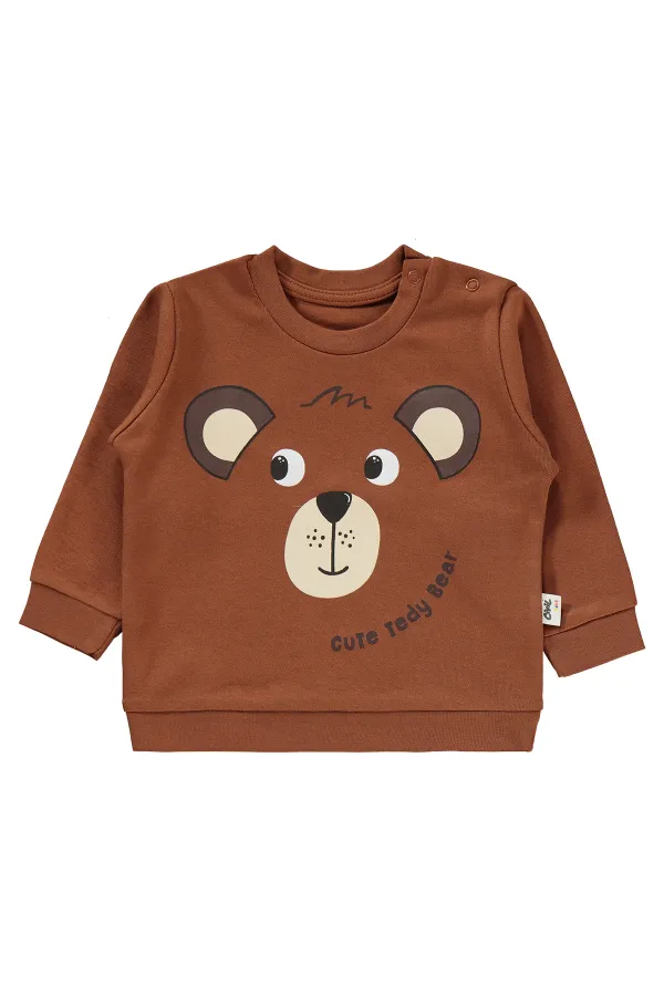 Bebek Takım 0-24 Ay Kahverengi - Paket