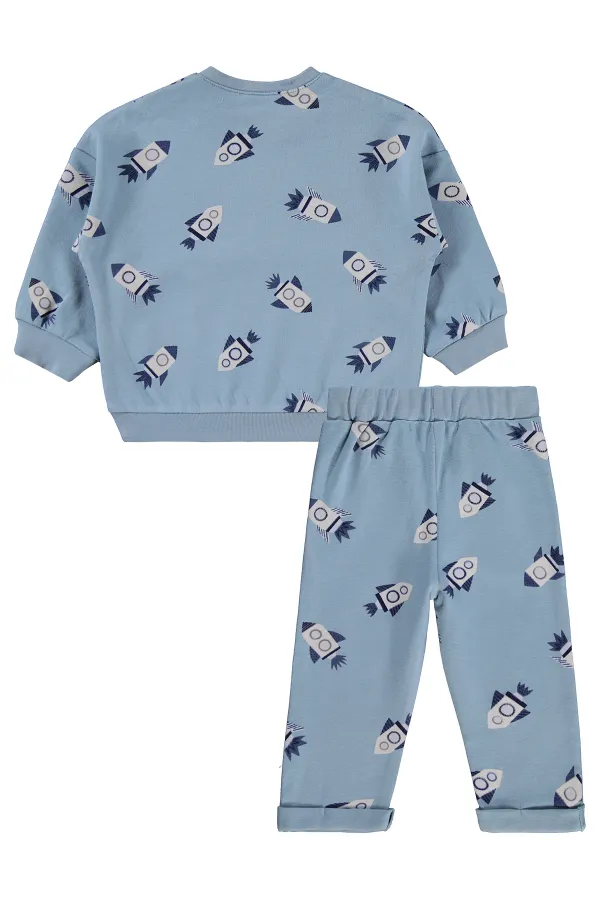 Bebek Takım 0-24 Ay Buz Mavi - Paket