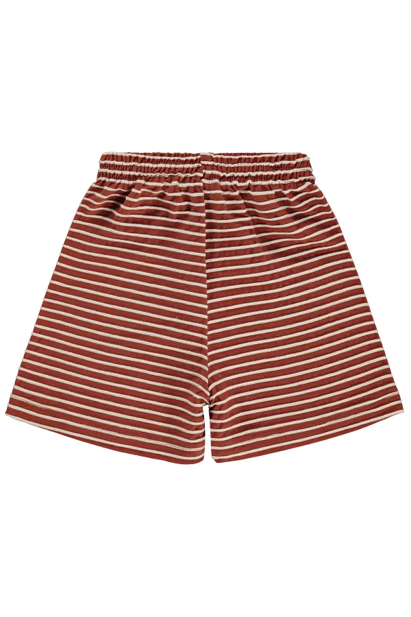 Short garçon, 2-5 ans, couleur terre cuite - Lot