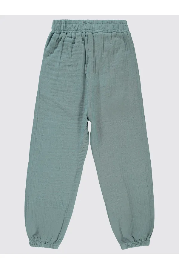 Pantalon bleu pour fille 6-9 ans - Lot