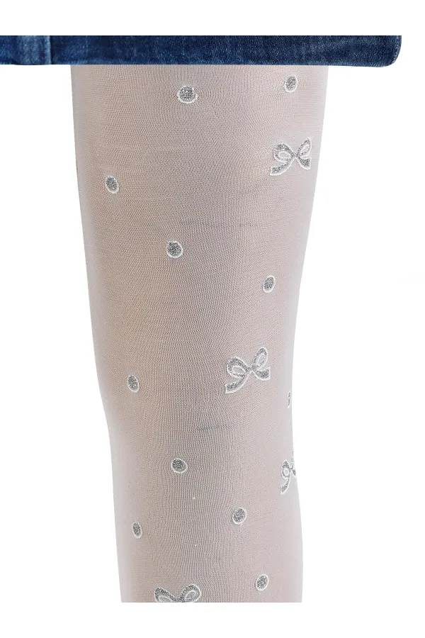 Kız Çocuk Külotlu Çorap 2-9 Yaş Beyaz - Paket Civil