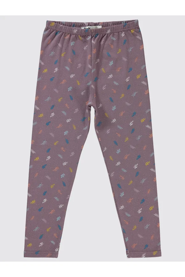 Girls' Tights 6-9 Years Old Light Plum - Package