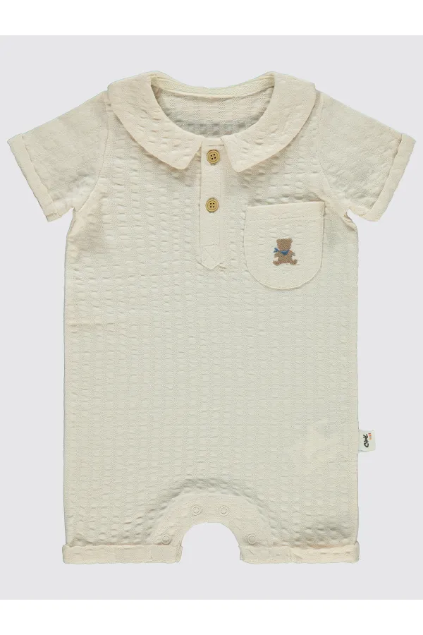 Grenouillères bébé 0-24 mois beiges - Emballage