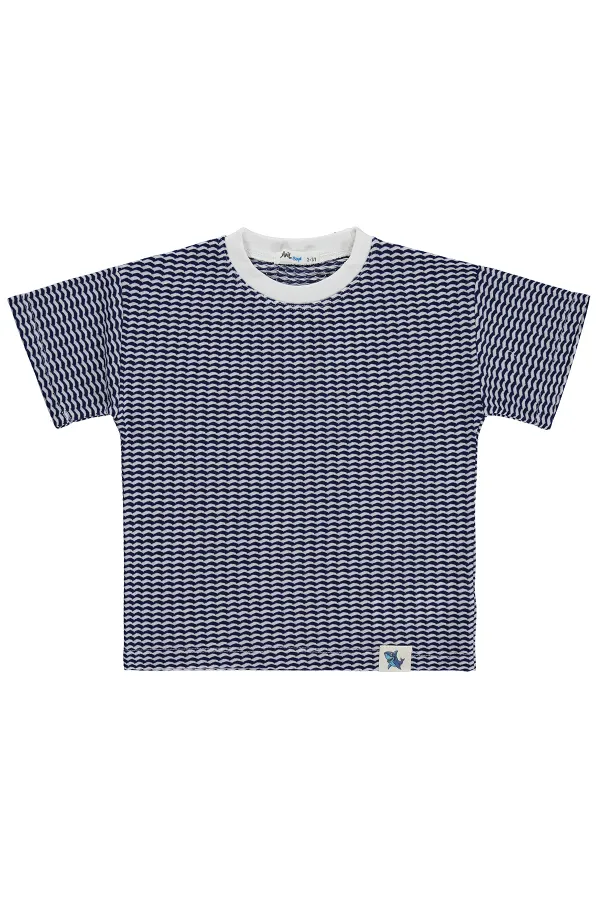 T-shirt garçon, 2-5 ans, bleu marine - Lot