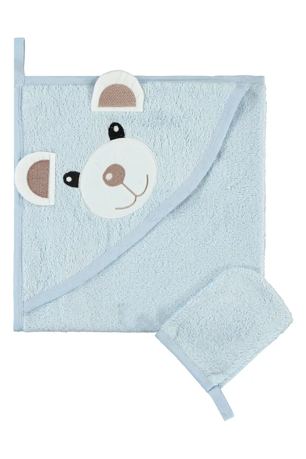 Bebek Havlu 0-24 Ay Mavi - Paket