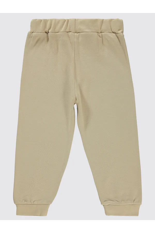 Boy's Tracksuit Bottoms 2-5 Years Old Oat Milk - Package