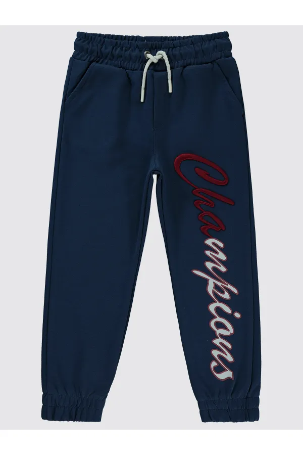 Bas de survêtement garçon 6-9 ans bleu marine - Lot