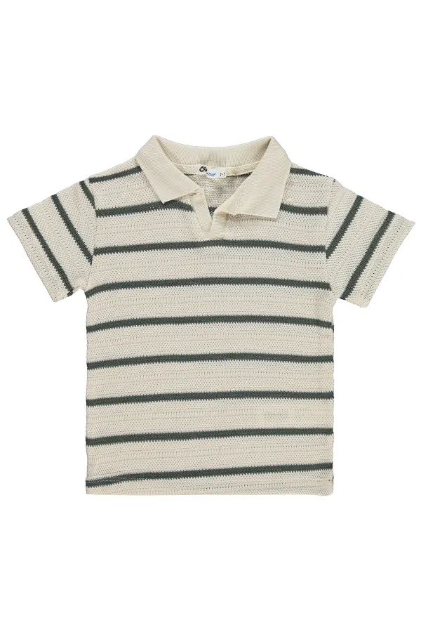 Erkek Çocuk Tişört 2-5 Yaş Haki - Paket