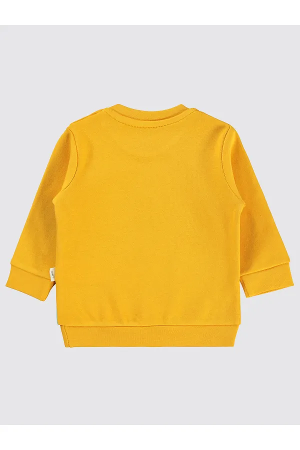 Bebek Sweatshirt 0-24 Ay Hardal Sarısı - Paket
