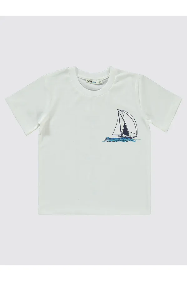 Erkek Çocuk Takım 2-5 Yaş Ekru - Paket