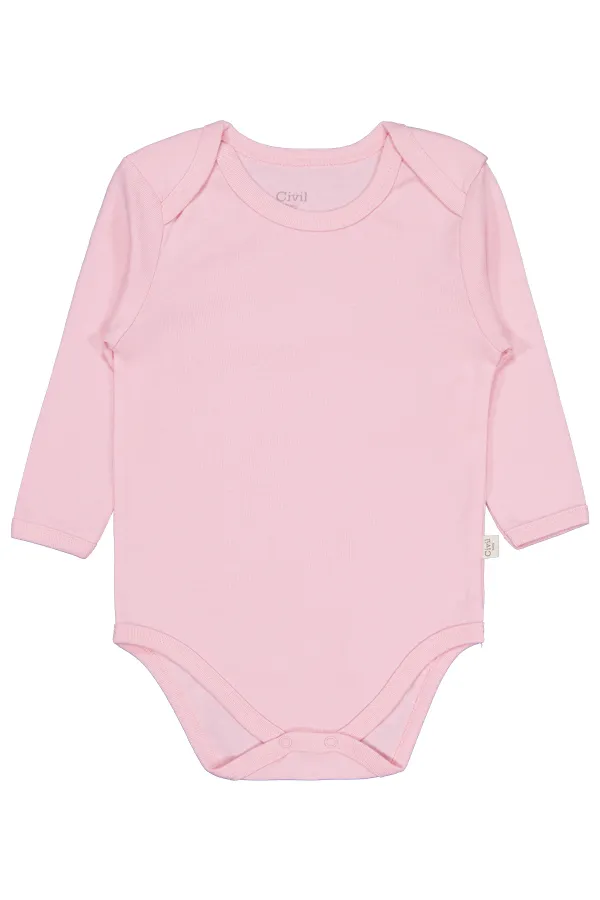 Bebek Çıtçıtlı Badi 0-24 Ay Pembe - Paket