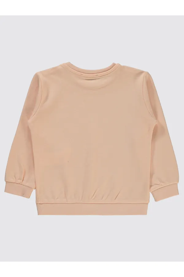Sweat-shirt pour filles de 2 à 5 ans, couleur poudre - Emballage