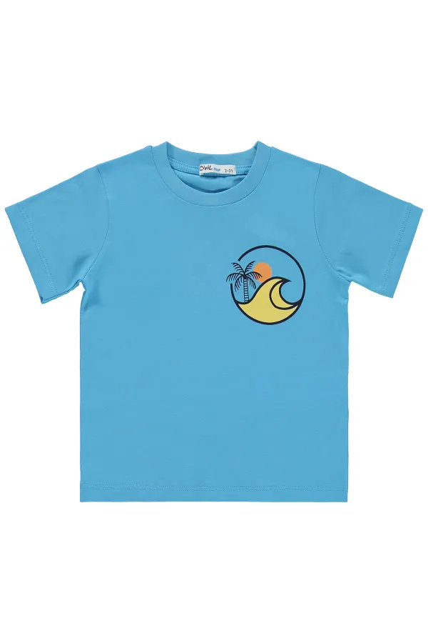 Erkek Çocuk Takım 2-5 Yaş Buz Mavi - Paket