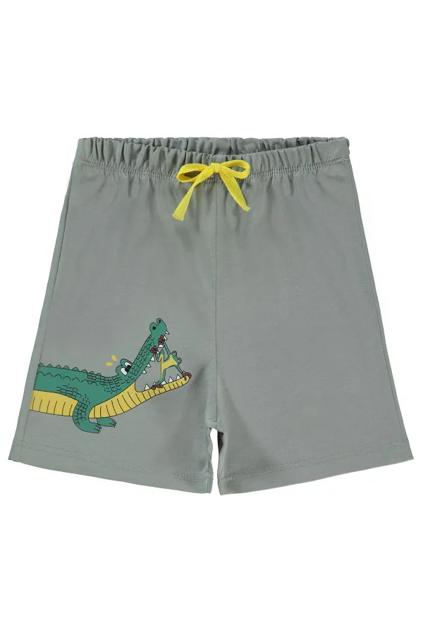 Shorty garçon 2-5 ans Gris clair - Emballage