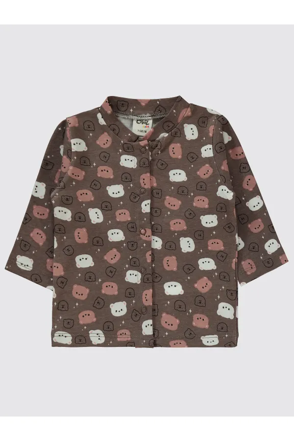 Ensemble pyjama bébé 0-24 mois marron - Lot