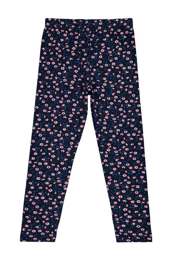 Leggings pour filles Km 6-9 ans Bleu marine - Emballage