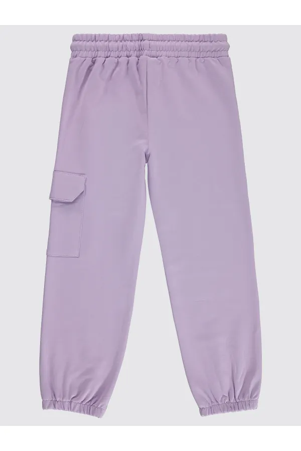 Kız Çocuk Eşofman Altı 10-13 Yaş Dijital Lavanta - Paket