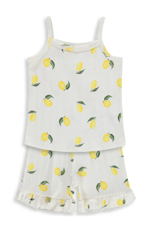 Ensemble pyjama fille, 2-5 ans, blanc cassé - Emballage