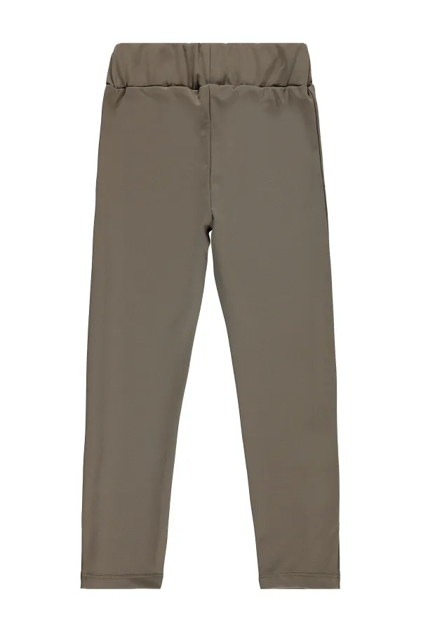 Leggings pour filles, 10-13 ans, marron - Lot