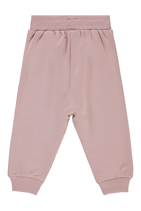 Pantalon de survêtement bébé 0-24 mois Rose poudré doux - Lot