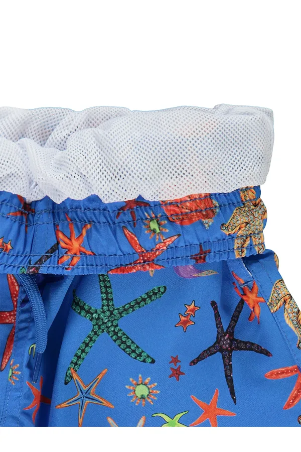 Erkek Çocuk Deniz Şort 6-9 Yaş Mavi - Paket