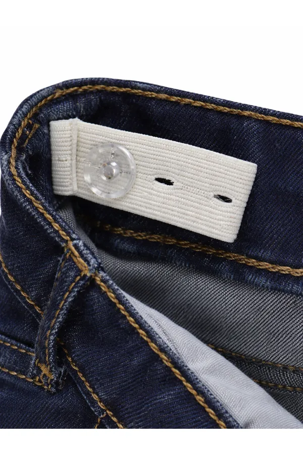 Kız Çocuk Pantolon Kot 6-9 Yaş Koyu Mavi - Paket