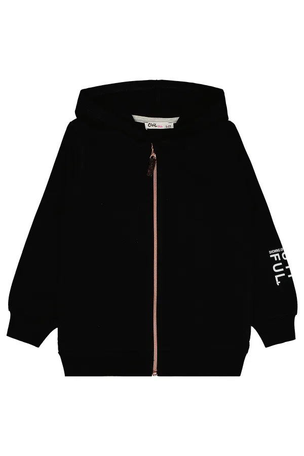 Gilet noir pour fille de 10 à 13 ans - Emballage