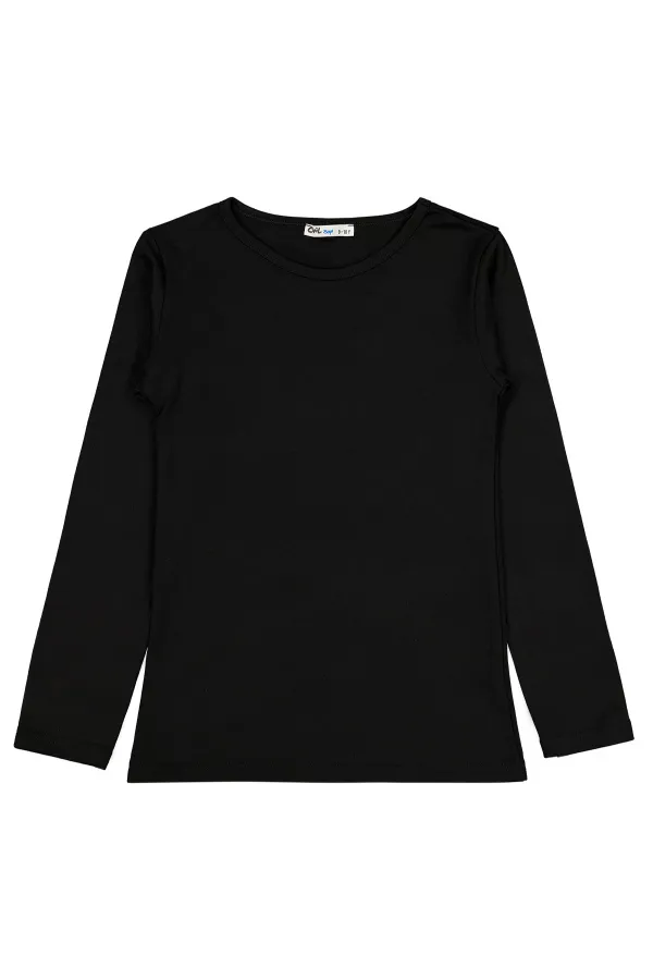 Erkek Çocuk Sweatshirt 10-13 Yaş Siyah - Paket