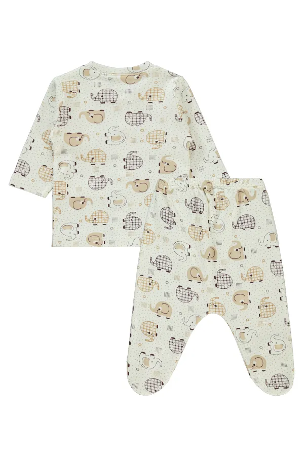 Baby Pajama Set 0-24 Months Brown - Package