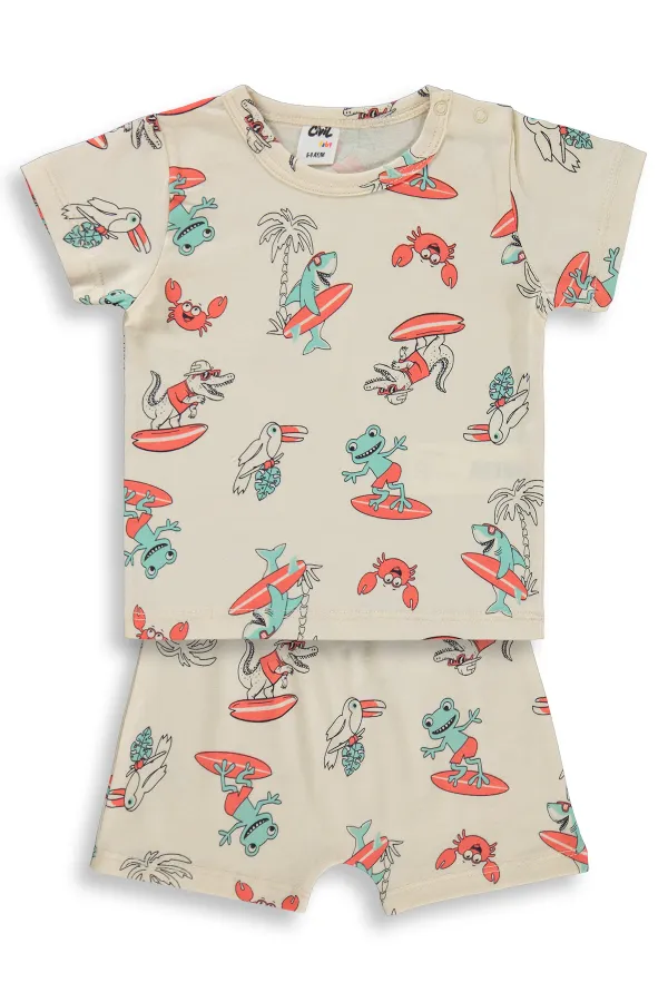 Ensemble bébé 0-24 mois beige clair - Emballage