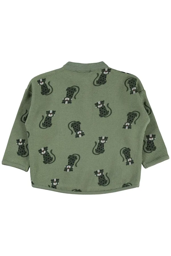 Bebek Sweatshirt 0-24 Ay Haki - Paket