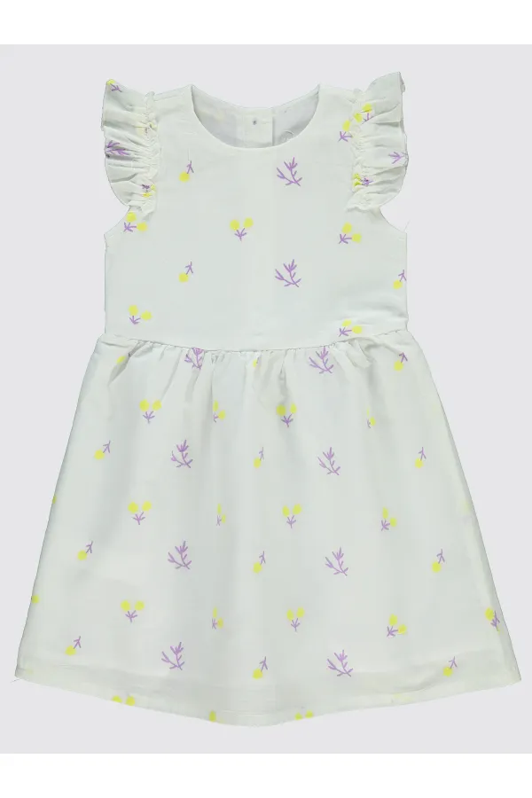 Ensemble gilet et robe pour fille de 6 à 9 ans, couleur écru - Pack