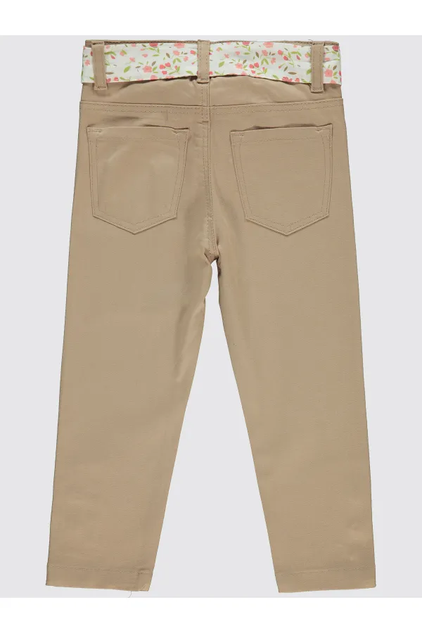 Kız Çocuk Pantolon 2-5 Yaş Bej - Paket