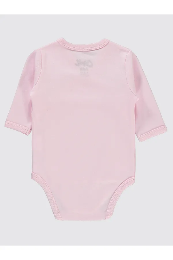 Body bébé à boutons-pression rose 0-24 mois - Lot