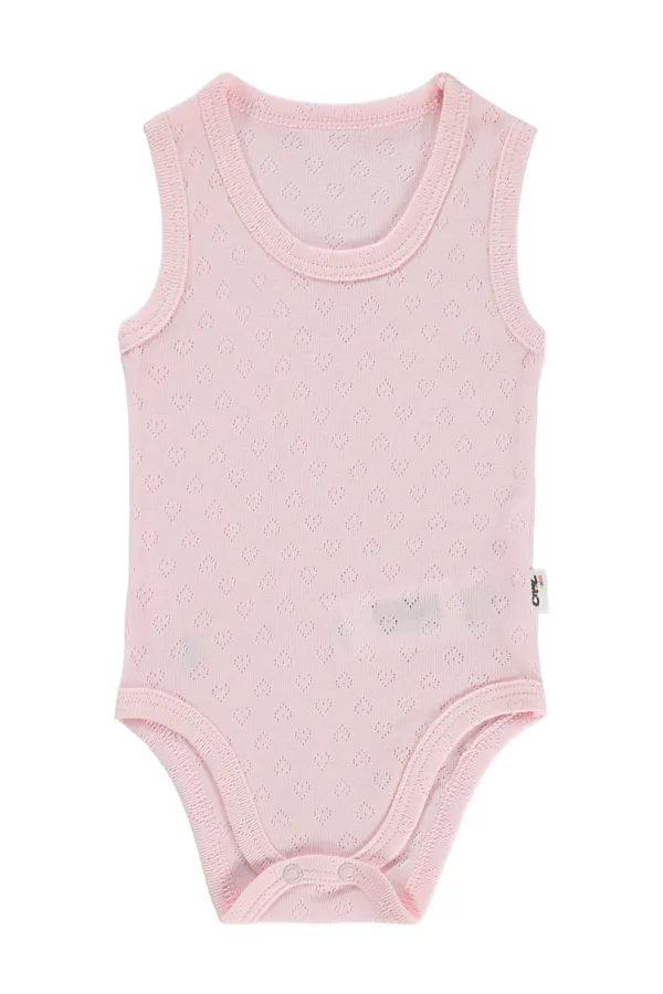 Body bébé à boutons-pression 0-24 mois rose clair - Emballage