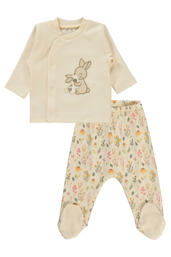 Baby Onesie Sets 0-24 Months Light Brown - Pack
